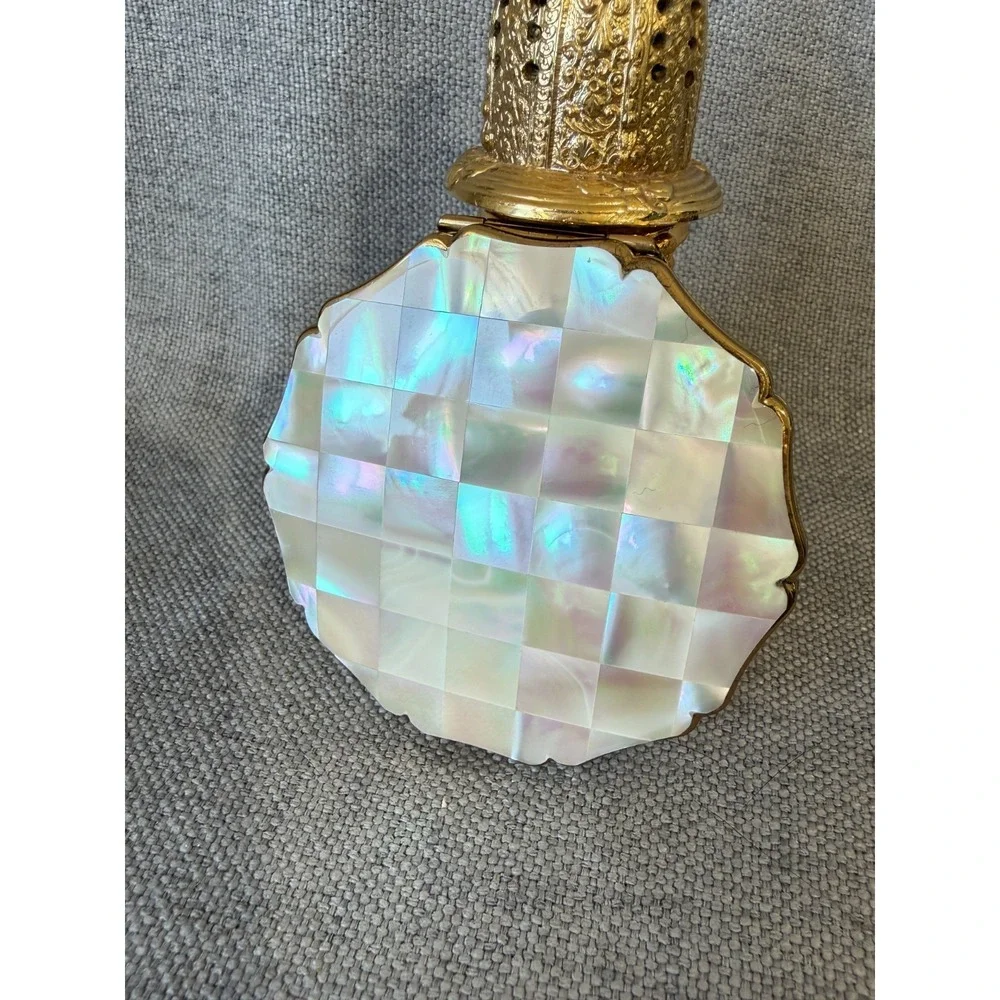 Vintage Stratton Mother of Pearl Compact Mirror England White Cross Drugs Vegas